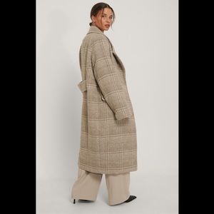 Checked Oversized Coat - Size US 8 - NWT Retail $137